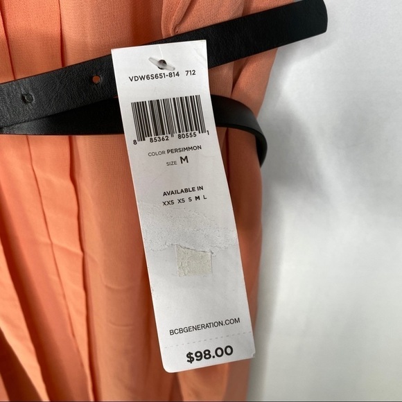 BCBG Flutter sleeve dress in Persimmon - Picture 4 of 10